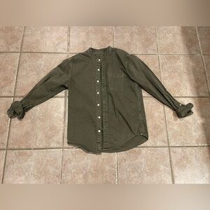 Abercrombie & Fitch Dark Green Casual Shirt